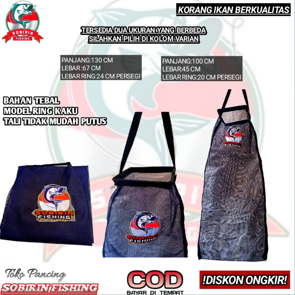 

Korang /koja korang ikan model kotak bahan tebal produk sobirin fishing