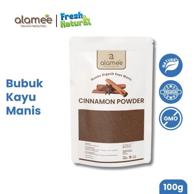 

ALAMEE Kayu Manis Bubuk Cinnamon Powder kayumanis Murni Asli Tanpa Campuran Bumbu Organik 100g fresh and natural