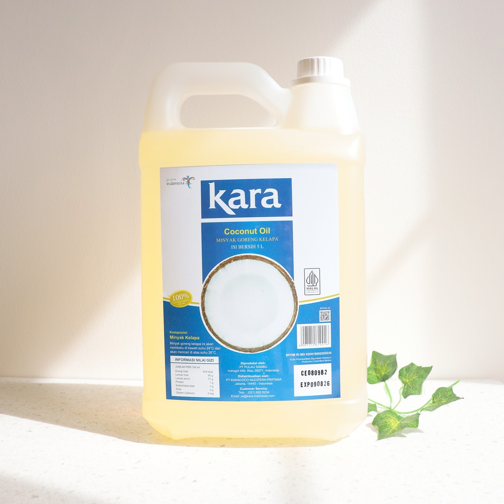 

5000ML KARA Minyak Goreng Kelapa Coconut Oil 5L jug - KARA INDONESIA