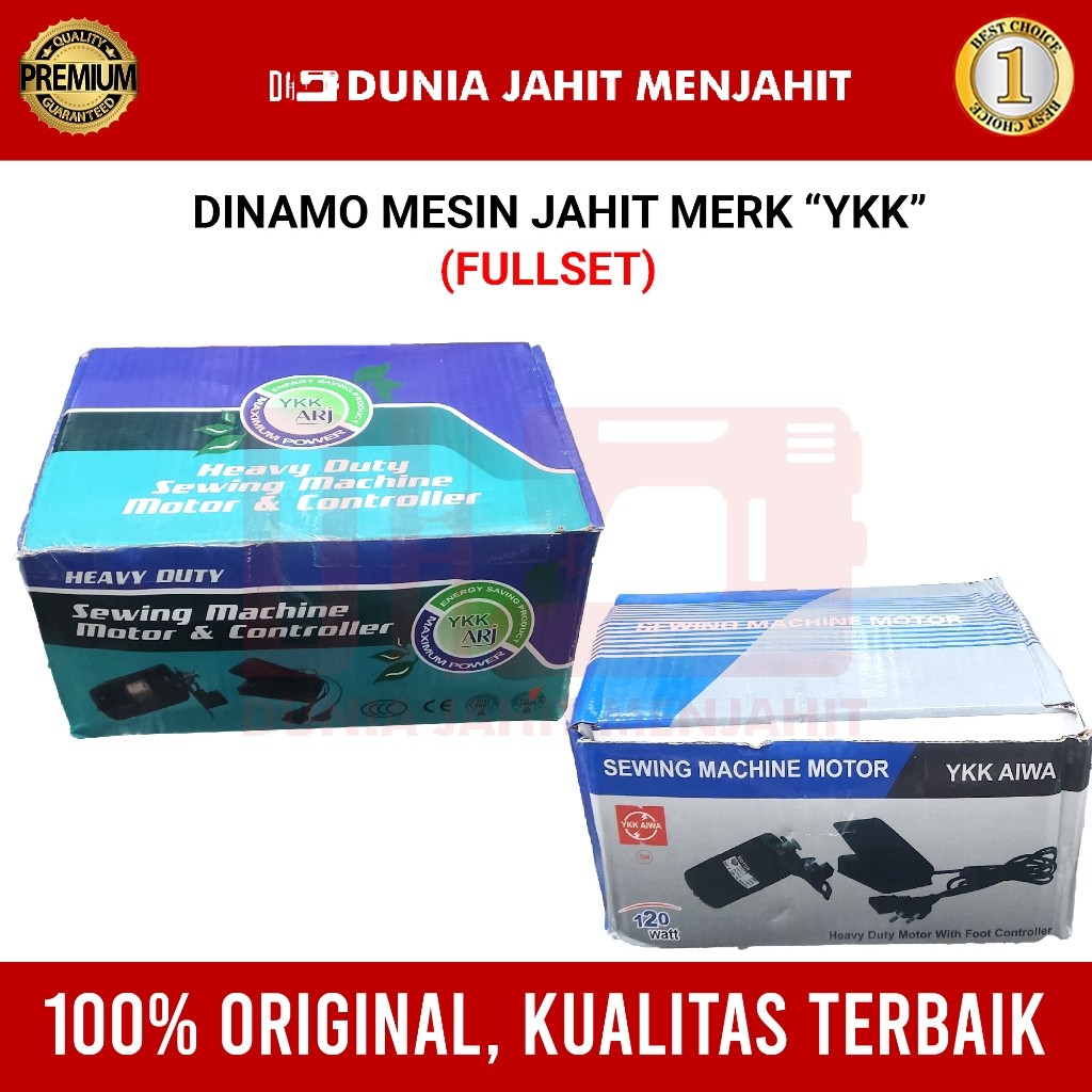 Dinamo Motor Mesin Jahit Merk YKK ORIGINAL terlaris