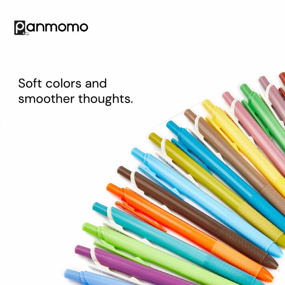Pulpen Aesthetic - Pulpen Warna Warni - Pulpen Warna Warni Aesthetic - Panmomo Color Calm Gel Pen