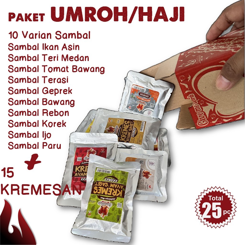 

SamBhojo Paket Sambal Bekal Lauk Makan 5pc