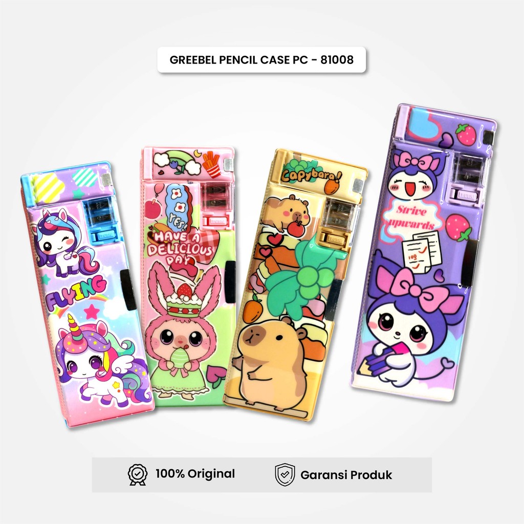 

GREEBEL Kotak Pensil Magnet / Tempat Pensil Serutan Lucu (81008) / Pencil Case / Pensil Anak Vemilo
