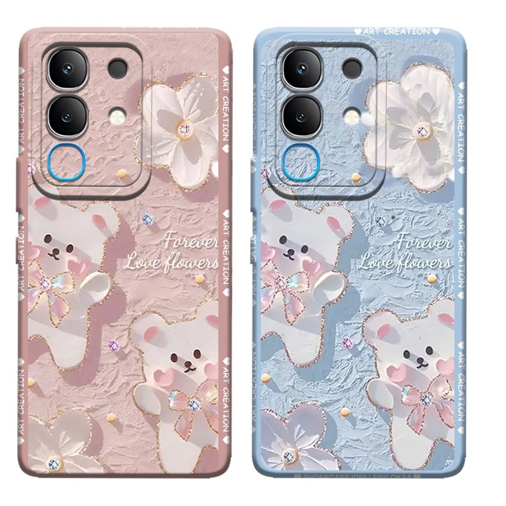 #M0P Softcase Hp VIVO Y29 4G 2025 Terbaru Motif Be4rs - Casing- Case VIVO Y29 4G - Silikon Pro Camer