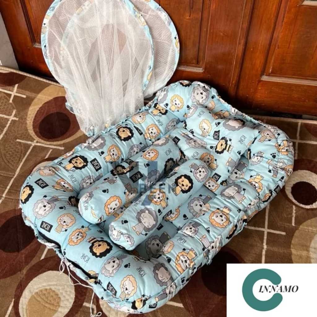 Kasur Bayi Set Bantal Guling Kelambu ( LEBIH  BAHAN ) Kasur Bayi Kelambu set bantal guling Kasur Bay