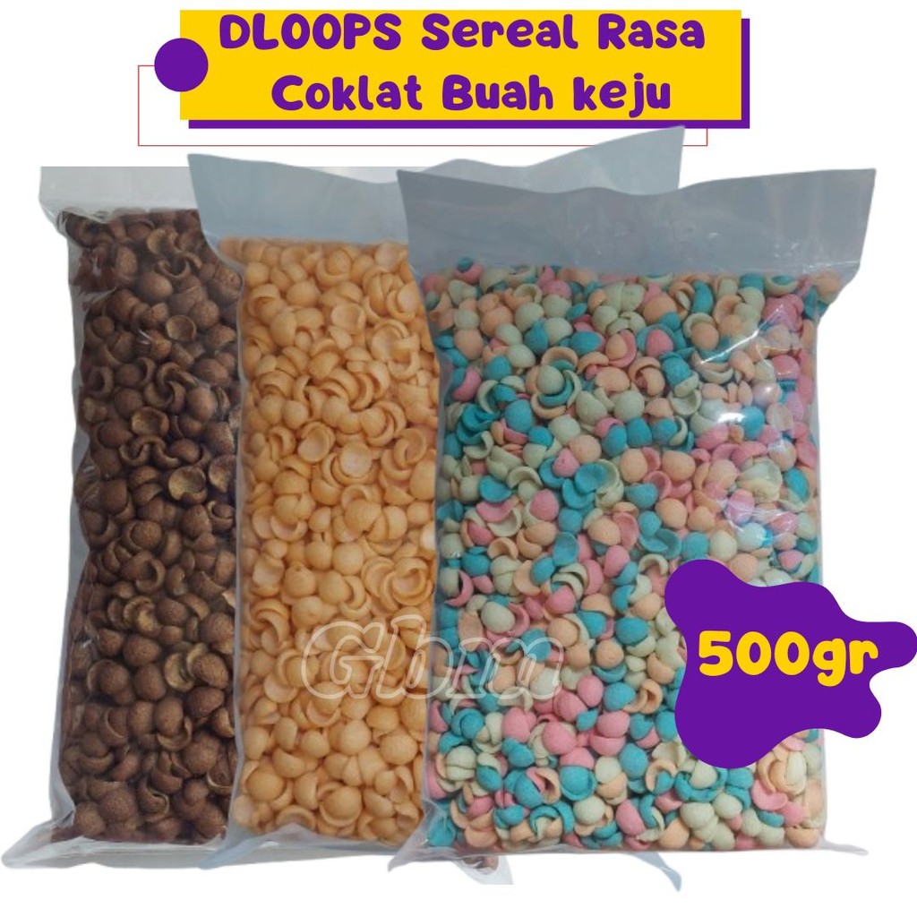 

DLOOPS Sereal Rasa Coklat Buah keju [500gr]