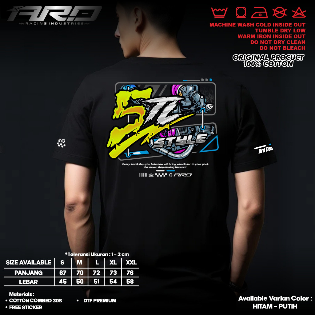 Kaos Distro Racing 5TL Style-Baju Distro Atasan 5TL Racing Factory YAMAHA All Mio TULSA KING