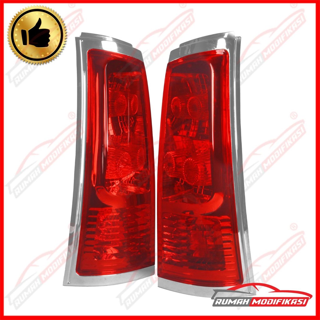 Stoplamp Avanza 2004-2011 Full Red List Chrome