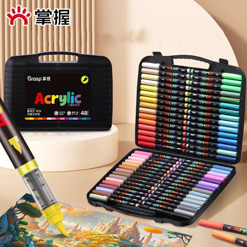 

D3W! Grasp spidol acrylic marker Akrilik Pen Langsung Cairan Lukisan Mahasiswa Dedicated Waterproof