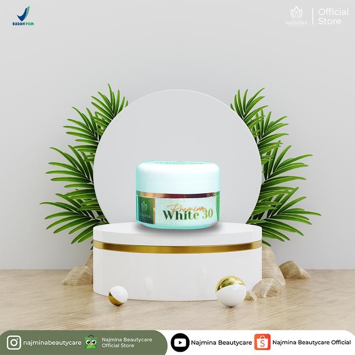 Premium White 30 | Krim Pagi , Sunscreen wajah Najmina Beautycare BPOM