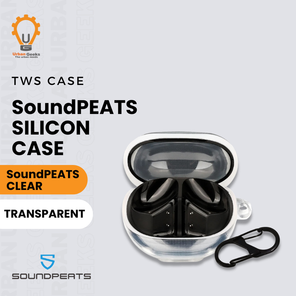 Earphone Case TPU Case Transparan Bening untuk SoundPeats Clear