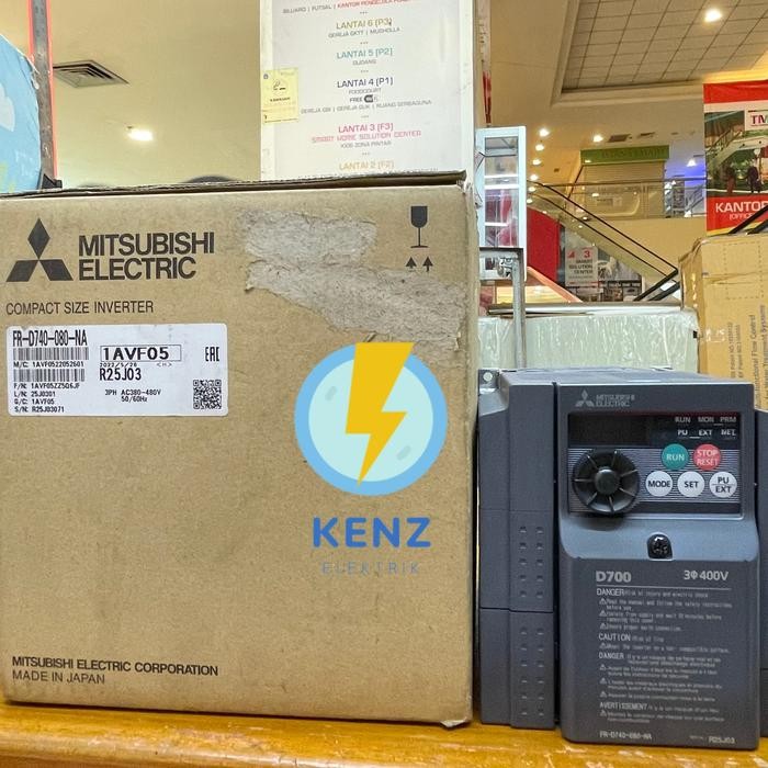 Inverter mitsubishi FR-D740-080-NA 3.7kw/5HP 400v japan