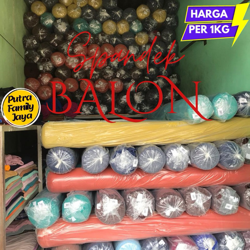 BAGASHOP  SPANDEK BALON ZOYA PREMIUM KILOAN