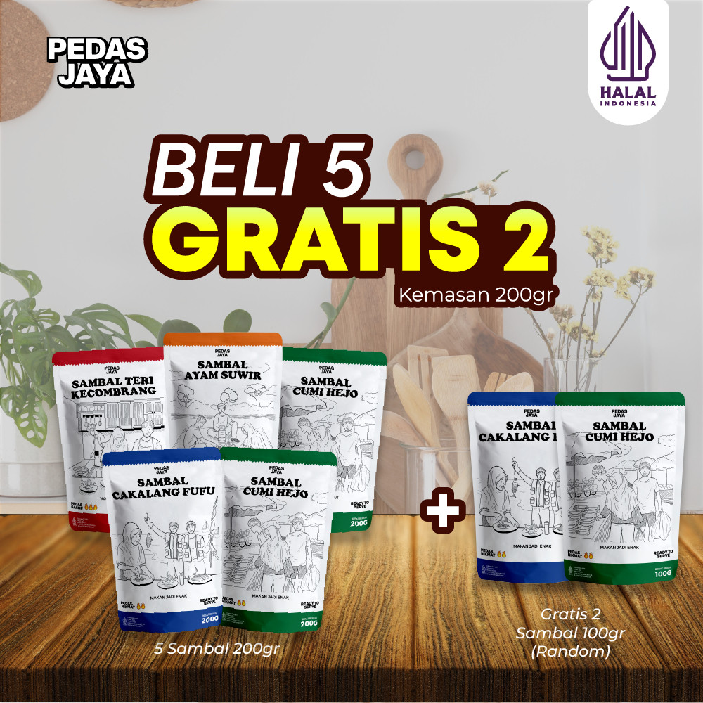 

(6.6) Paket Bundling 5 Sambal Gratis 2 Sambal