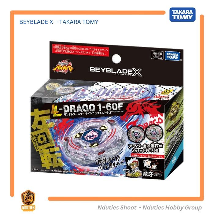 READY BX-00 Beyblade X Random Booster Lightning L Drago 1-60F Takara Tomy Original - Japan
