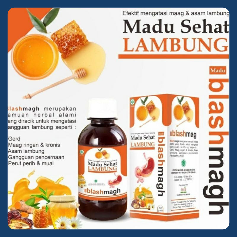 

Madu Sehat Lambung BLASHMAGH Atasi Maag 280gr