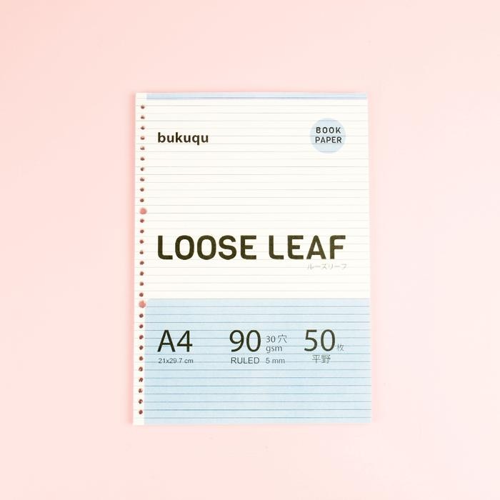 

TERLARIS! BookPaper Loose leaf A4 - RULED by Bukuqu Kertas Paper