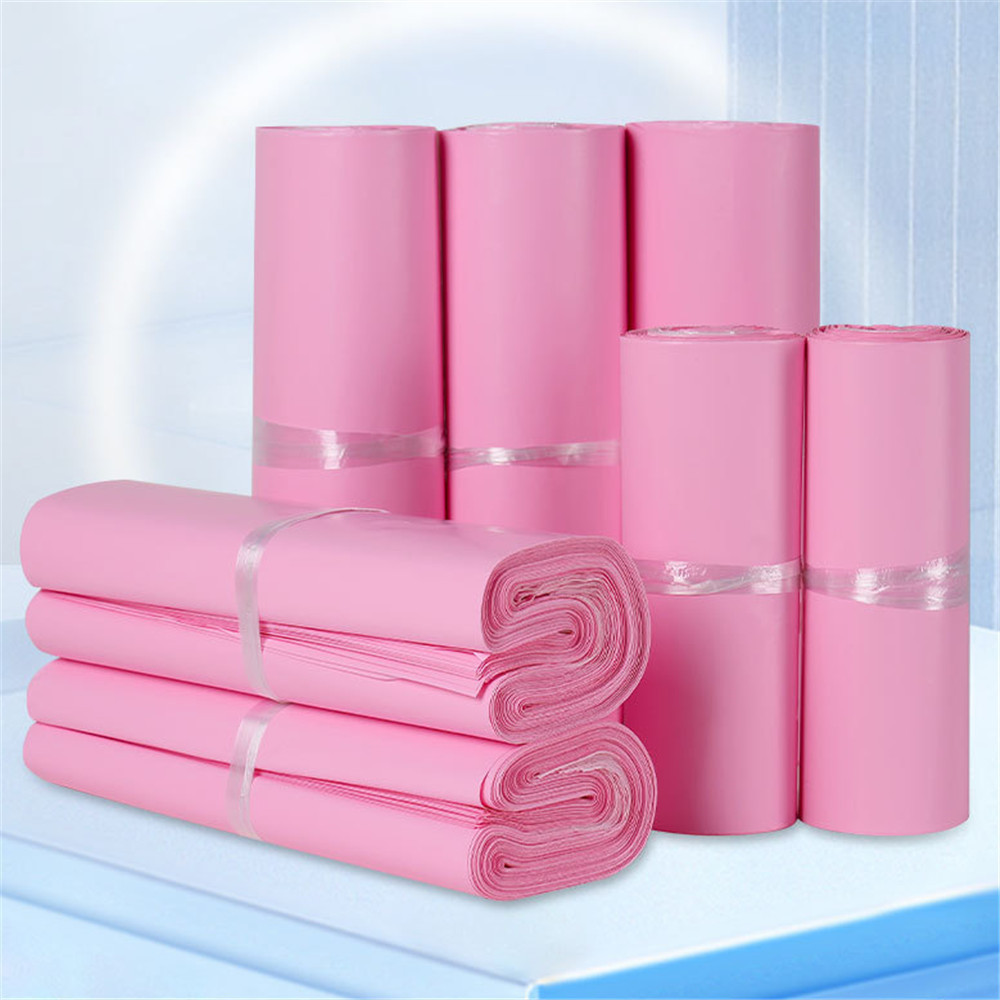 

100pcs Pink Color Express Bag Pink Poly Envelope Postal Courier Bags Delivery Package Packaging pouch