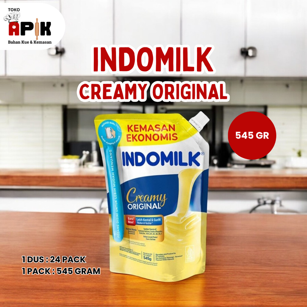 

SUSU KENTAL MANIS INDOMILK 545GRAM / SCM INDOMILK POUCH 545GR