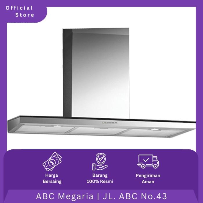 Delizia Cooker Hood / Penghisap Asap Kompor DCP9B7IX / DCP9B7-IX 90cm