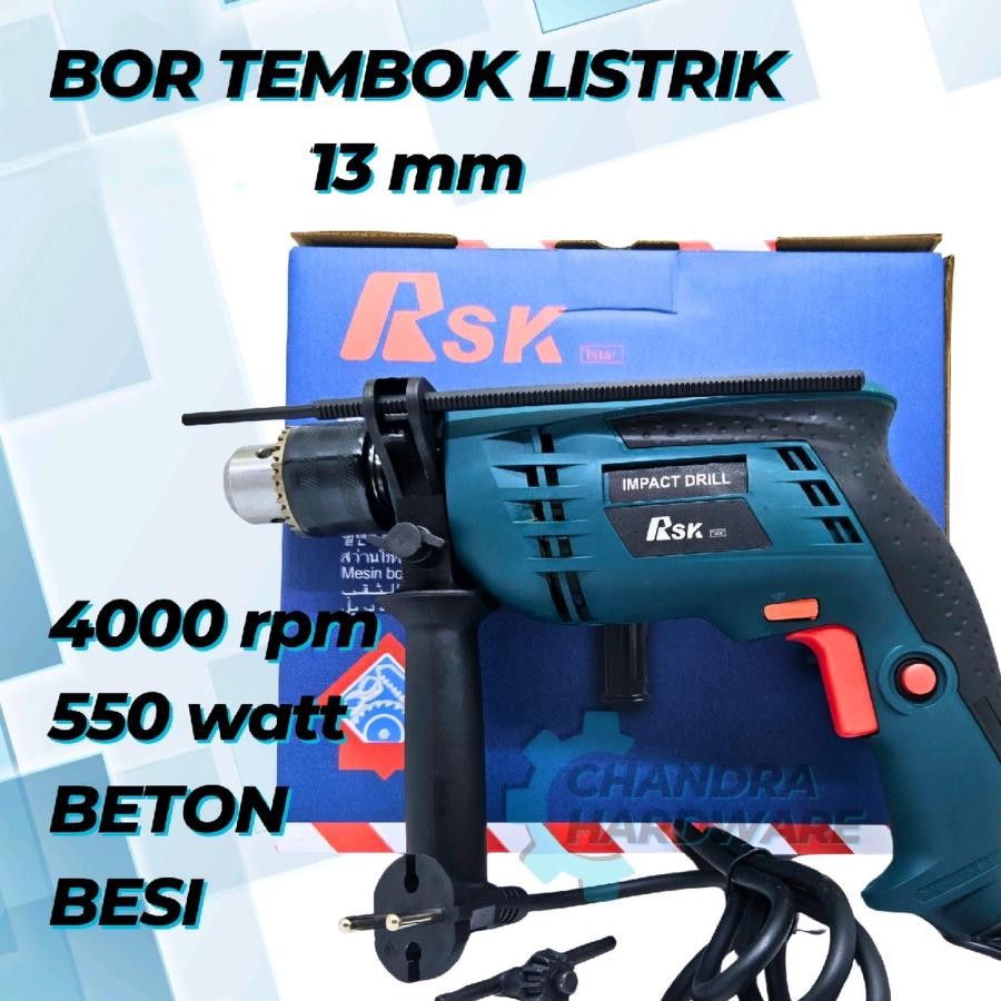 Mesin Bor Listrik 13MM Bolak Balik Bor Listrik Modern Bor 13MM Bor Tembok Bor Tangan