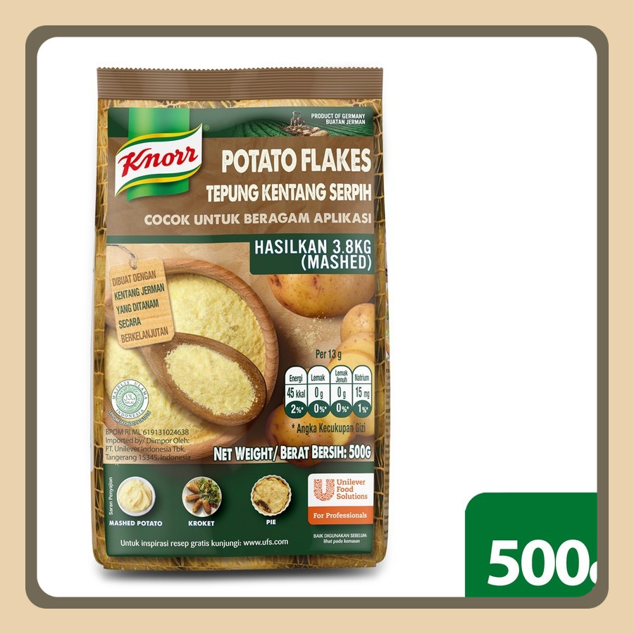 

Knorr Potato Flakes 500G Serbaguna Berkualitas Tinggi