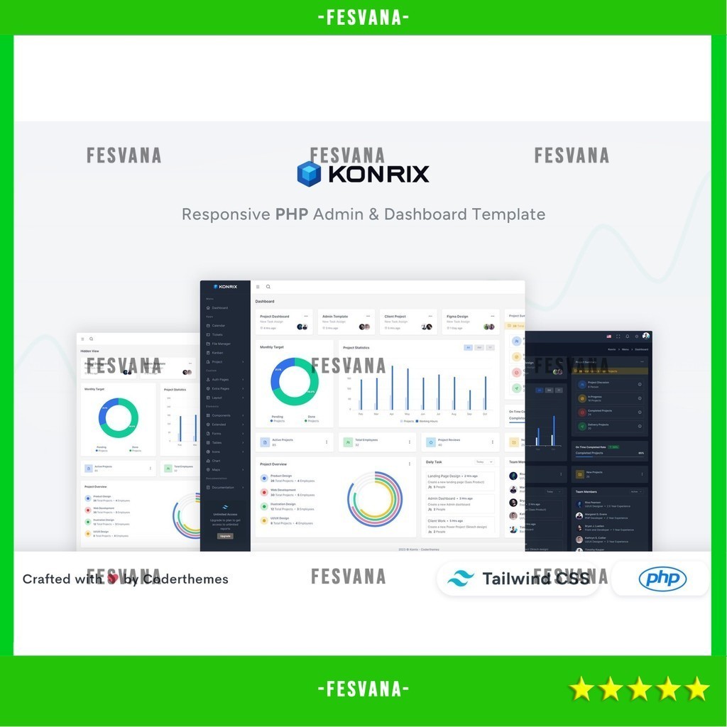 WEB TEMPLATE XORIC - DJANGO ADMIN & DASHBOARD TEMPLATE D2282 FESVANA