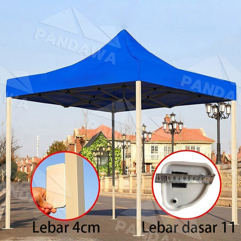 Tenda lipat 3x3/Tenda Lipat Jualan/tenda jualan 2x2/Tenda Bazar 600D Outdoor/Tenda Bazar
