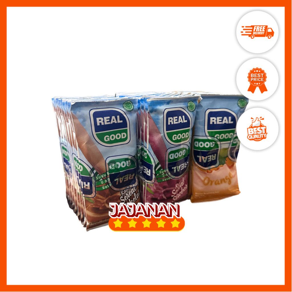 

Susu Real Good Bantal Aneka Rasa @50ml Jajanan Termurah