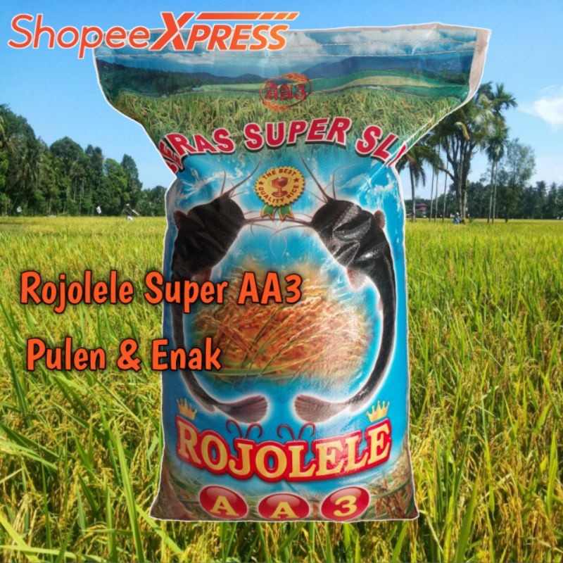 

BERAS SLYP SUPER ROJOLELE AA3 20KG murah