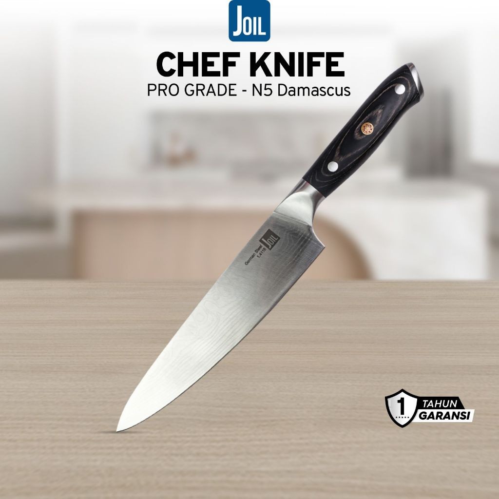 Joil Pisau Dapur Chef Knife Germany Steel N5-Damascus