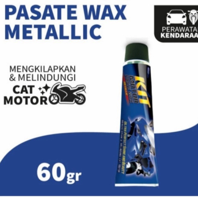 Kit Motor Paste Wax Metallic 60 gr Kit Odol Paste Wax Metalic Biru Pengkilap Body