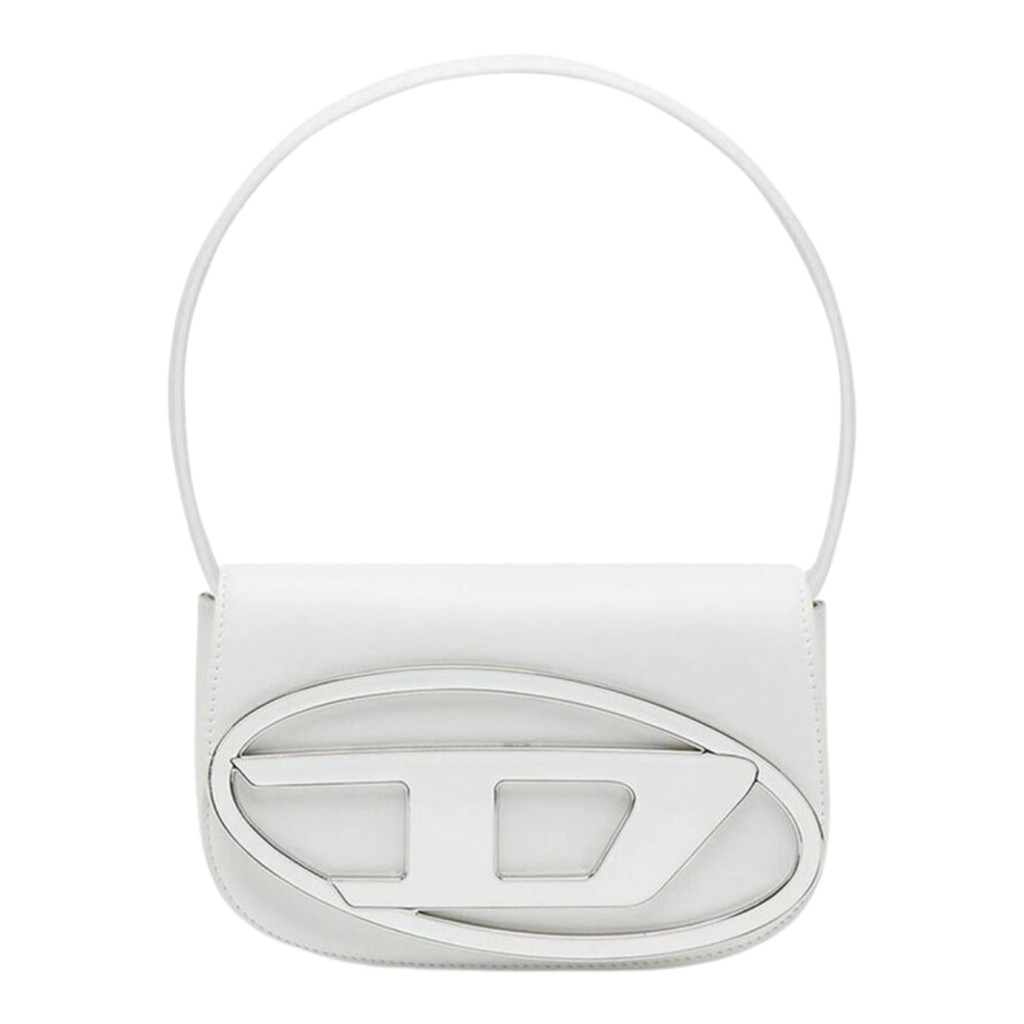 Diesel White Leather Shoulder Bag / Tas Branded Original