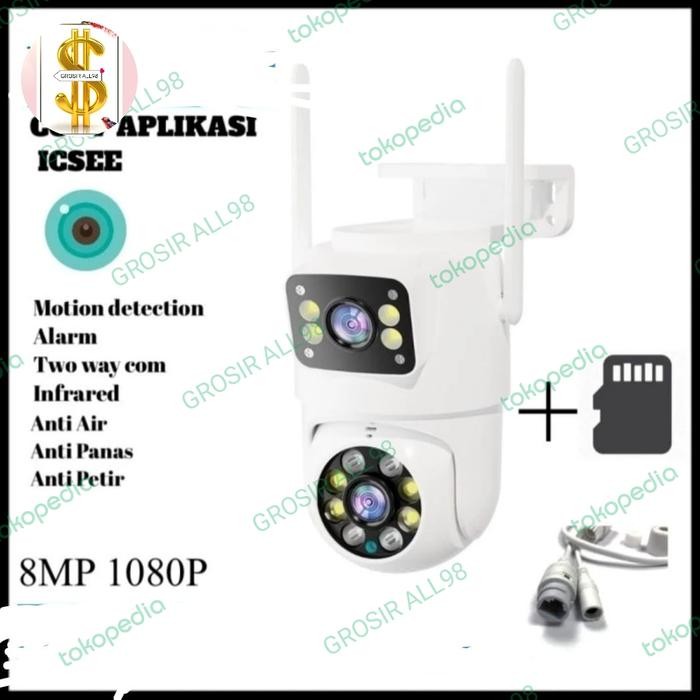 salee ICSEE APLIKASI CCTV WIFI OUTDOOR 8MP NEW CCTV ICSEE ONVIF CAMERA - CCTV saja berkualitas