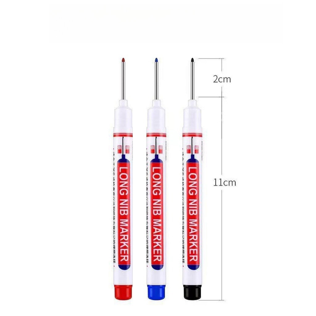 

D3W! 10PCS/set Long Head Marker Anti Air Long Nib Marker Multiguna Spidol Kepala Panjang 20mm