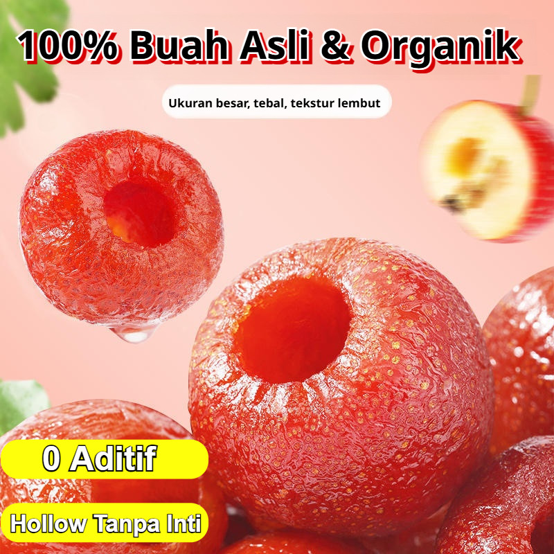 

YUMMY COD+Pengiriman 24 jamBeli 1 Gratis 1 Hawthorn Kering 250g Buah Asli Kering Snacks/ Kering Buah