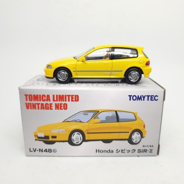 Limited Edition TOMICA LIMITED VINTAGE NEO LV-N48c HONDA CIVIC SiR-II, ESTILO - Stok terbatas