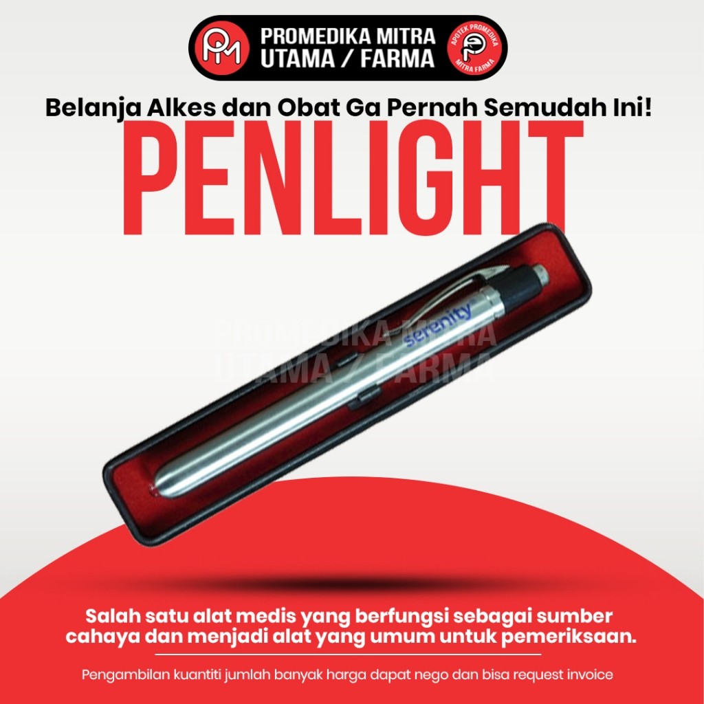 Penlight | Penlight LED/Halogen | Penlight Stainless Steel | Senter Medis Berbagai Merk