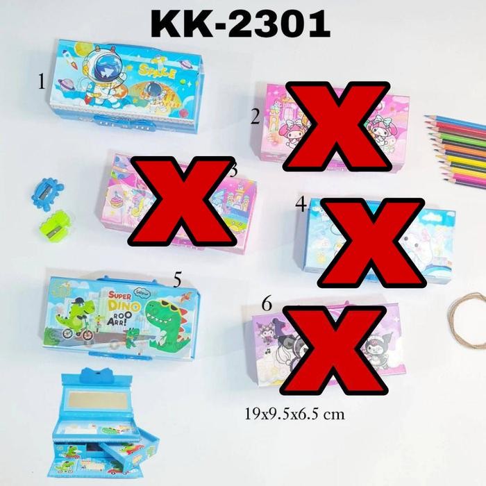 

AHHA MJ Kotak Pensil Karton Kode 3 tingkat / Tempat Pensil / Pencil Case/Tepak - KK2301, Bebas