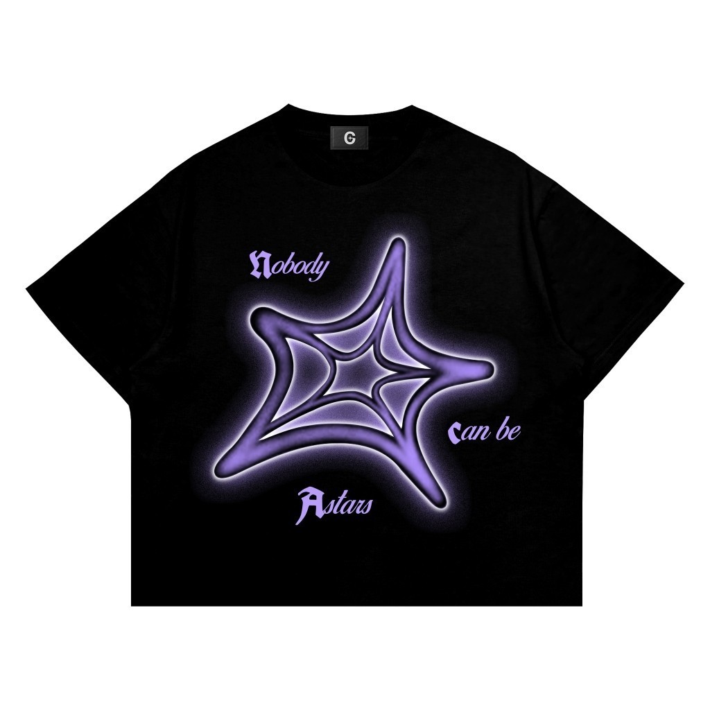 Boxy Oversize T-Shirt Genesis - Purple Star | kaos cole pria original 100%