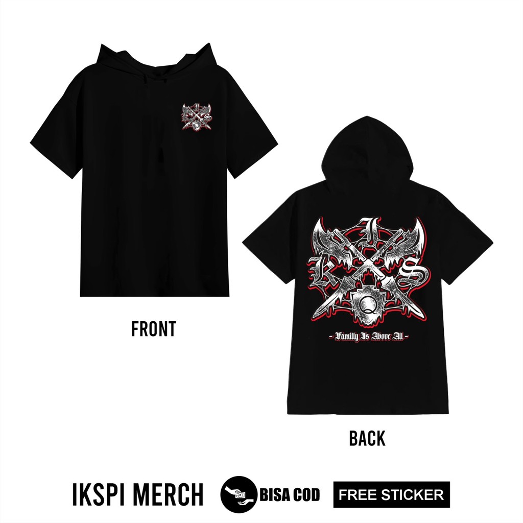 T-shirt Hoodie IKSPI Kera Sakti Family Is Above All By Ikspi Merch