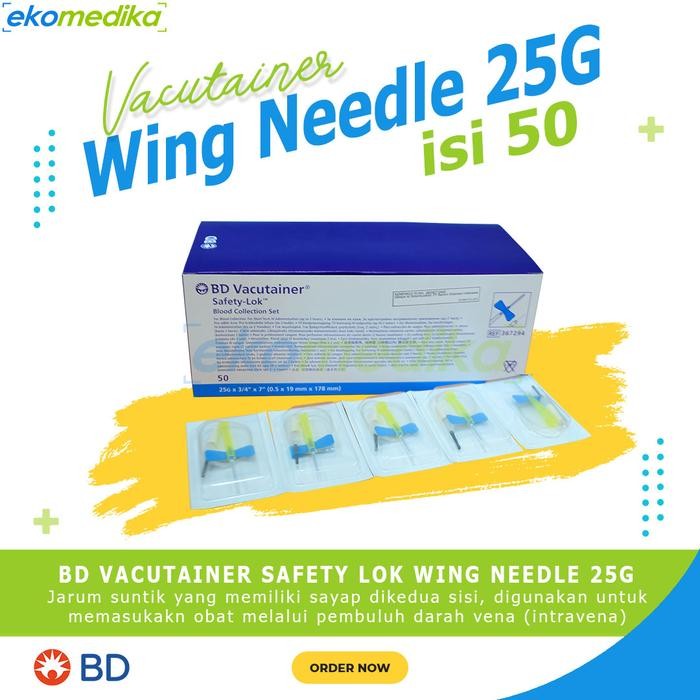 BD Vacutainer Needle Wing No.23G | BD Needle Wing 23G - WING 25G