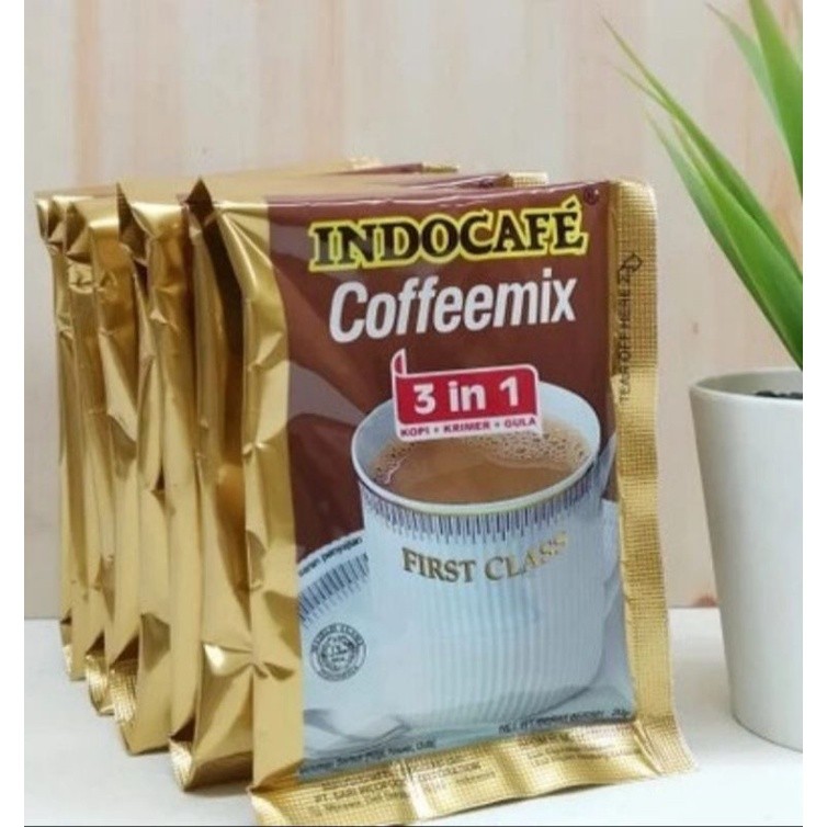 

Indocafe Coffeemix 3 in 1 isi 10 pcs x 20gr - Kopi,Krimer,Gula Rasa Nikmat - Kopi Bubuk