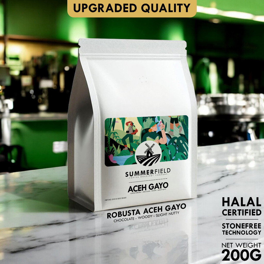 

Kopi Robusta Aceh Gayo 200g (Biji/Bubuk) Summerfield Specialty Grade