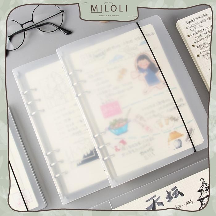 

AHHA [MILOLI] Buku Binder A5 A6 A7 Dove Cover Binder Notebook - E0014 - 6 RING - A5 DOVE, MLL