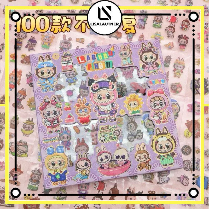 

Stiker labubu isi 100 stiker labubu stiker tempel anak labubu