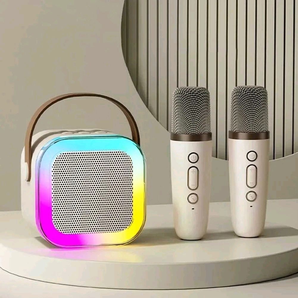 salon karoke MEODY Speaker Bluetooth Portable Karaoke with 2 Wireless Microphone