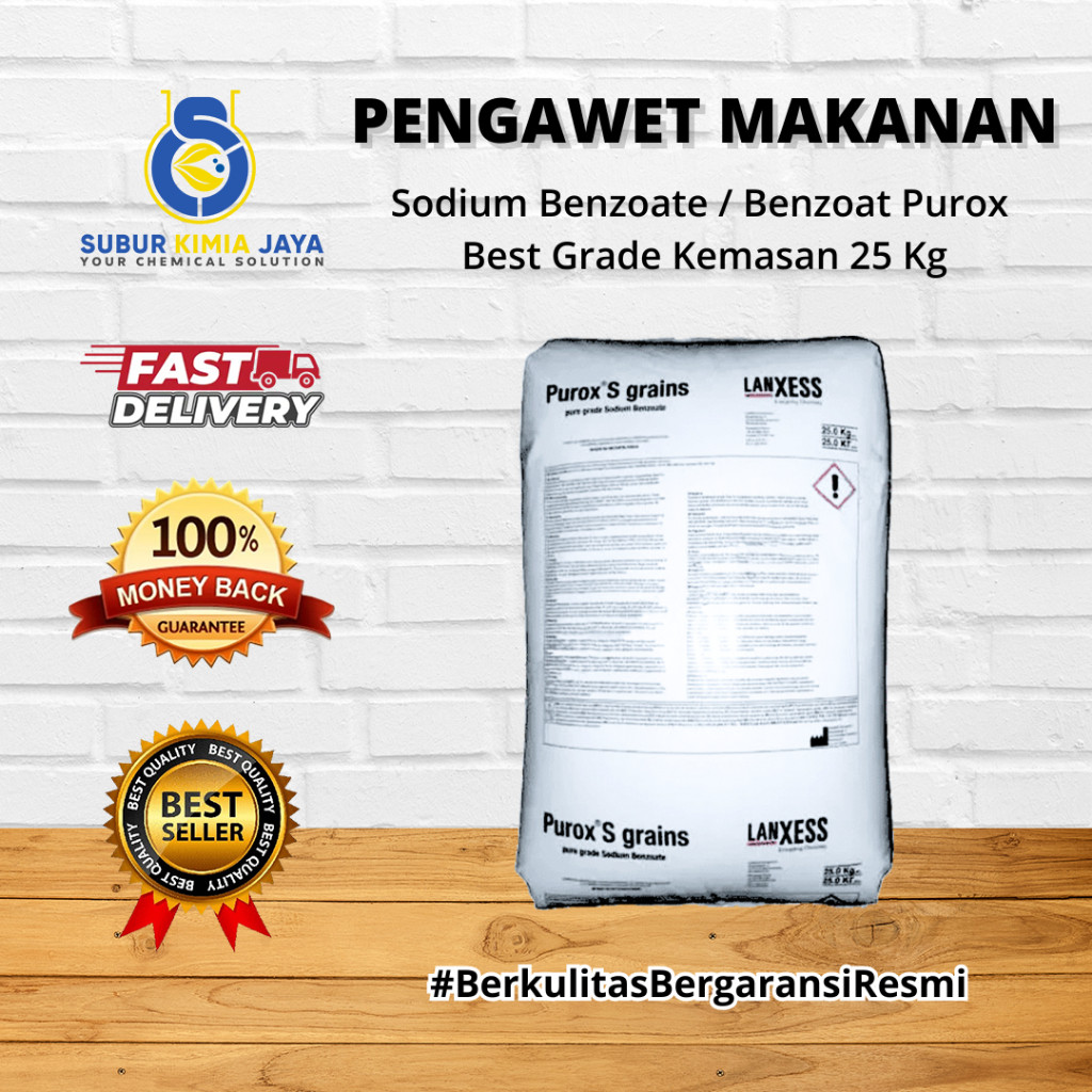 

Sodium Benzoate pure Purox S grains ex Holland 25 KG