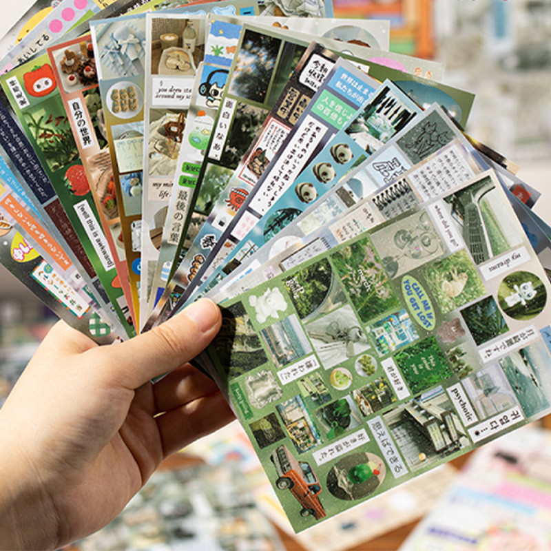 

Mr Paper 30pcs/bag Ancient Style Sticker BookDecorative Stickers Laptop Kpop Photocard Sticker Book Kids Gift School Stationery