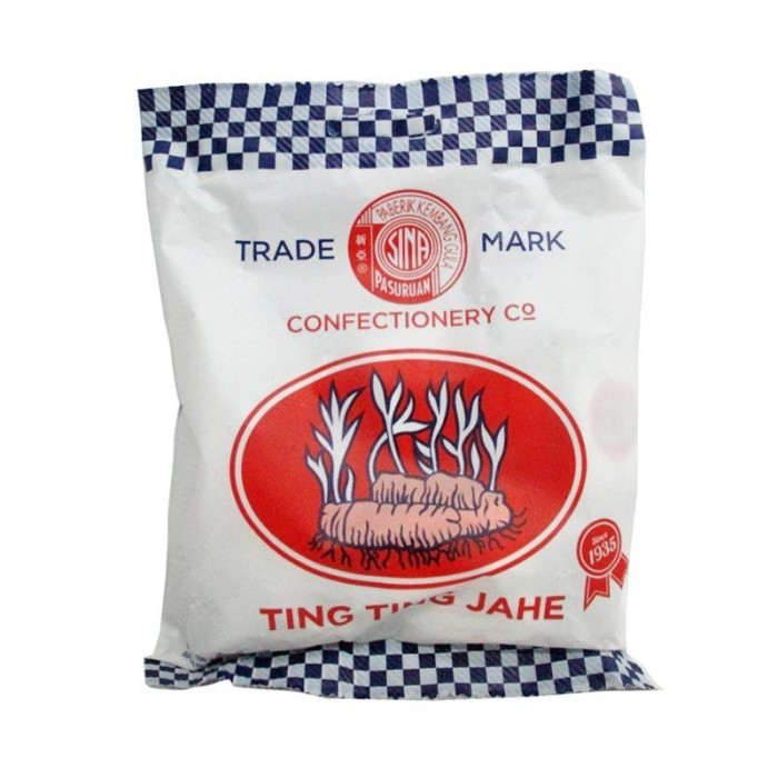 

Permen Ting Ting Jahe 25pcs x 4gr x 100gr (1 pack) - Permen Jahe Since 1935 - Permen Tradisional